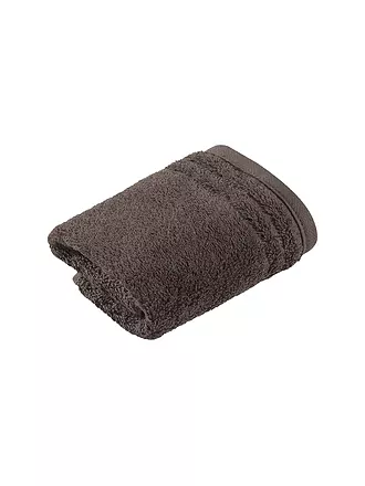 VOSSEN | Gant de toilette VIENNA STYLE SUPERSOFT 30x30cm Marron foncé | grau